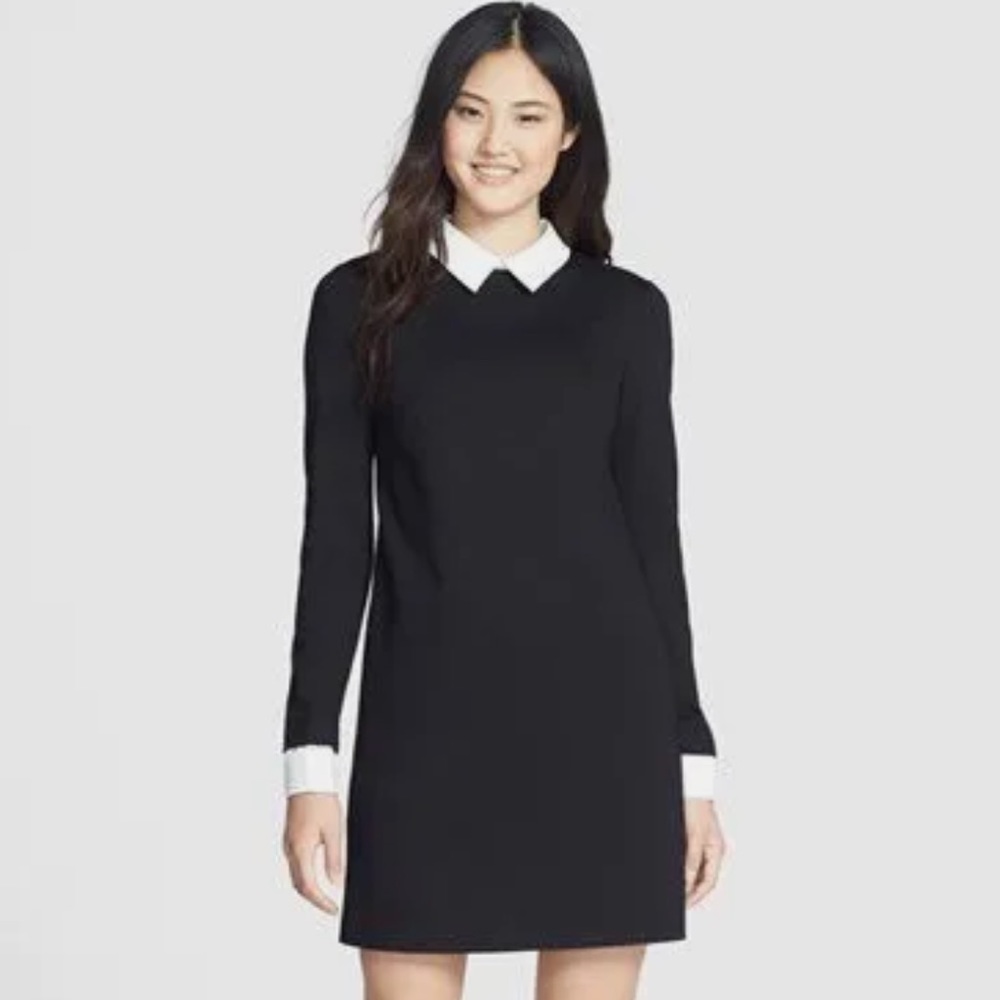 Cynthia Steffe Ponte Shirtdress in Black/White Size 8
